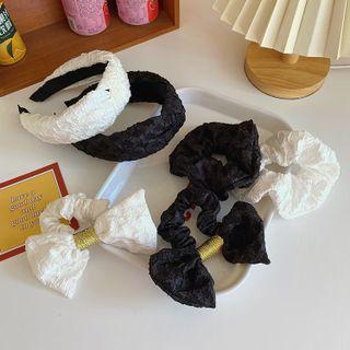 Lace Headband / Bow Hair Tie / Scrunchie