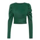 Crop Sweater Green - One Size