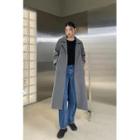 Raglan Double-breasted Long Coat