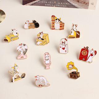 Alloy Cat Brooch (various Designs)