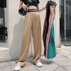 Lettering Waistband Straight-fit Sweatpants