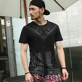 Chevron Printed Short-sleeve T-shirt