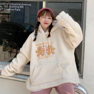 Gingerbread Applique Fleece Hoodie