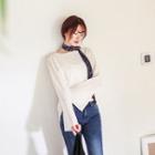 Bell-sleeve Plain Top