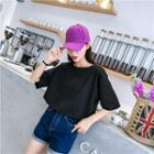 Short-sleeve Character Oversized T-shirt