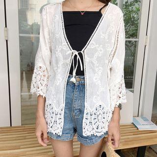 Lace 3/4-sleeve Jacket