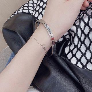 Lettering Bangle As Shown In Figure - One Size