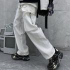 Hoop Accent Chain Strap Cargo Pants