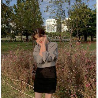 Hidden Band-waist Mini Pencil Skirt