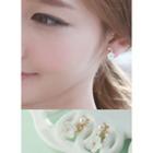 Floral Faux-pearl Earrings