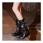Bow Accent Mid-calf Boots