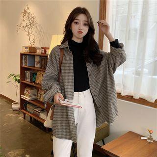 Houndstooth Shirt As Shown In Figure - One Size
