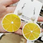Acrylic Lemon Dangle Earring 1 Pair - As Shown In Figure - One Size