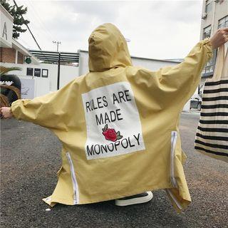 Hooded Embroidered Parka