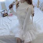 Long-sleeve Top / Sleeveless Lace-up Top / Skirt