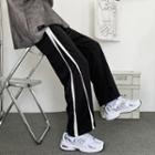 Contrast-trim Straight Leg Sweatpants