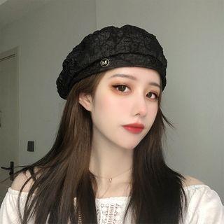 Shirred Lace Beret