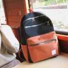 Color Block Canvas Backpack / Waterproof Backpack