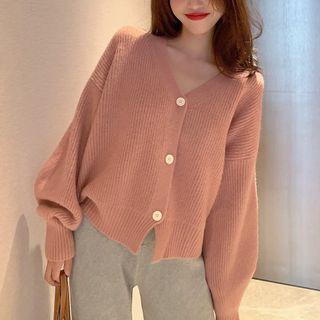Plain Cardigan / Wide-leg Pants