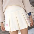Heart Mini Pleated Skirt