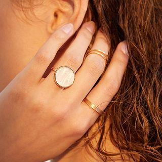 Set Of 3: Alloy Open Ring (assorted Designs) Set Of 3 - As Shown In Figure - One Size