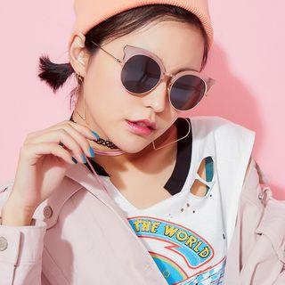 Contrast Trim Sunglasses