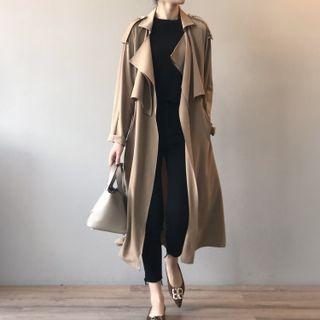 Plain Oversize Trench Jacket