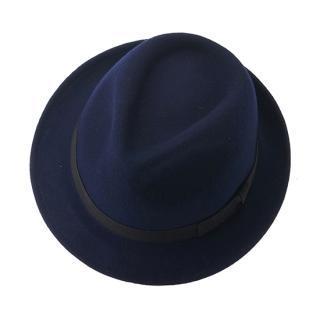Wool-blend Contrast-strap Fedora