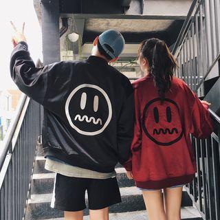 Embroidered Couple Matching Bomber Jacket