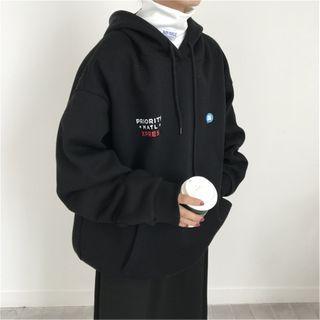 Oversize Lettering Print Hoodie