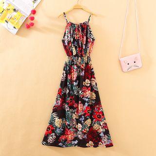 Print A-line Chiffon Sundress