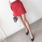 Frill-trim A-line Miniskirt