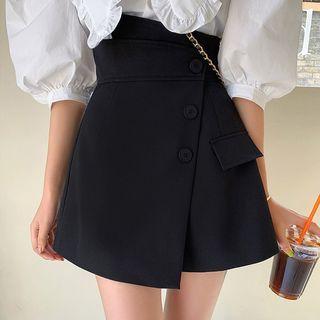 Ruffle Trim Blouse / Wrap A-line Skort