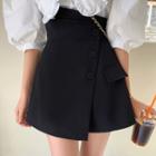 Ruffle Trim Blouse / Wrap A-line Skort