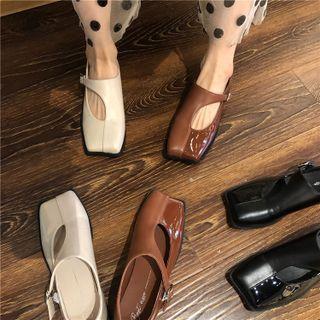 Patent Panel Mary Jane Shoes