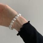 Heart Bracelet Pearl White - One Size