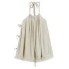 Halter Fringed Smock Dress