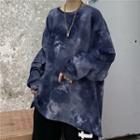Oversized Tie-dyed Light Pullover