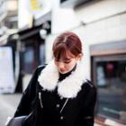 Zip-up Faux-shearling Jacket