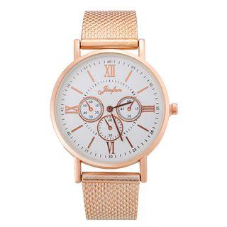 Retro Roman Numeral Pvc Strap Watch