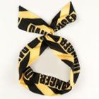 Lettering Wired Headband Wired Headband - Yellow & Black - One Size