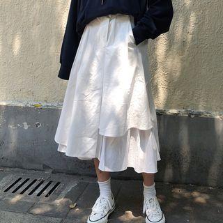 High-waist Loose-fit A-line Skirt