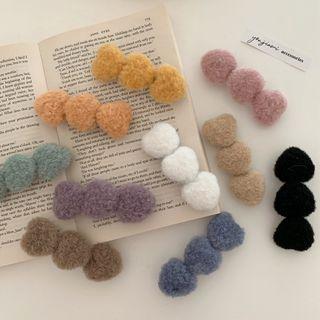 Chenille Heart Hair Clip