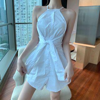 Convertible Halter Shirtdress