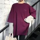 Inset Color-block Long-sleeve Sweater
