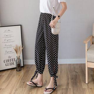 Dotted Chiffon Pants