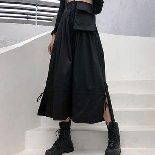Side Slit Pocket Detail Skirt