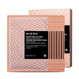 Mizon - Enjoy Vital-up Time Anti Wrinkle Mask Set (10pcs) 30ml X 10