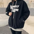 Lonely Lane Lettered Hoodie