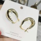 Alloy Polished Earring As Shown In Figure - One Size